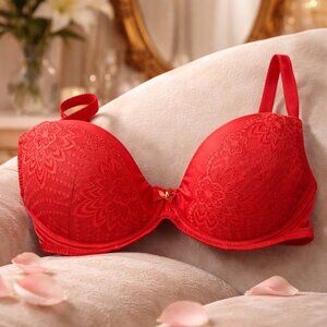Change Bra Red Size 32 E Like New